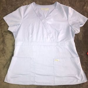 Grey's Anatomy Scrubs Modern Fit Mock Wrap Top